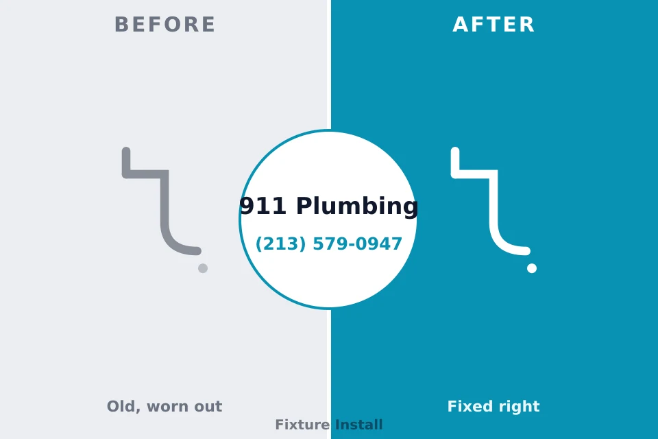 Before and after: plumbing repair Bainbridge, PA